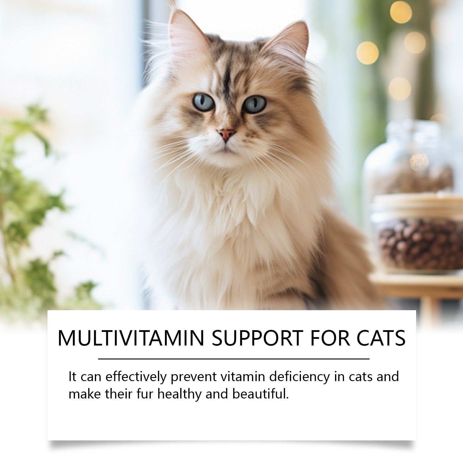 Cat Multivitamin Tablets Support Micronutrient Nutrition Health Daily Supplement
