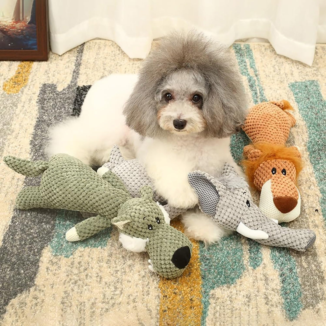 Invincible Pet Chew Animal Toy for Heavy Chewers Durable Design