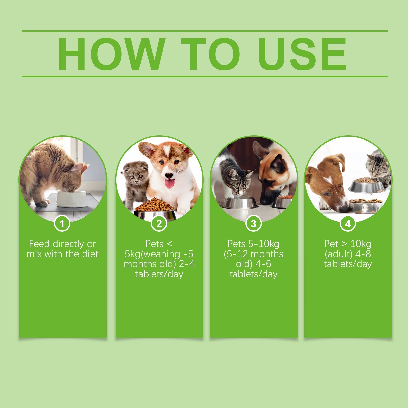 Pet Probiotic Tablets Improve Gut Health Support Nutritional Absorption