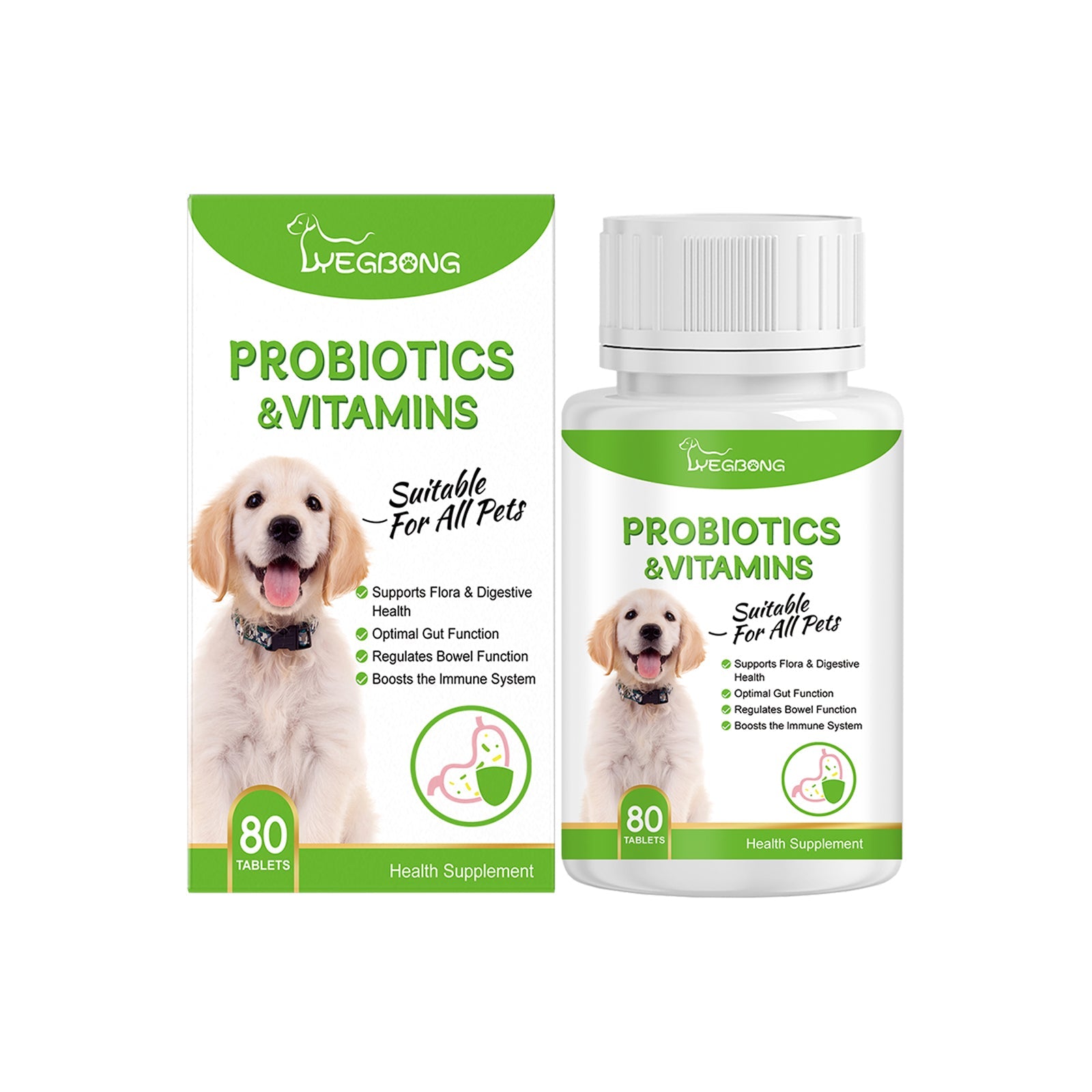 Pet Probiotic Tablets Improve Gut Health Support Nutritional Absorption