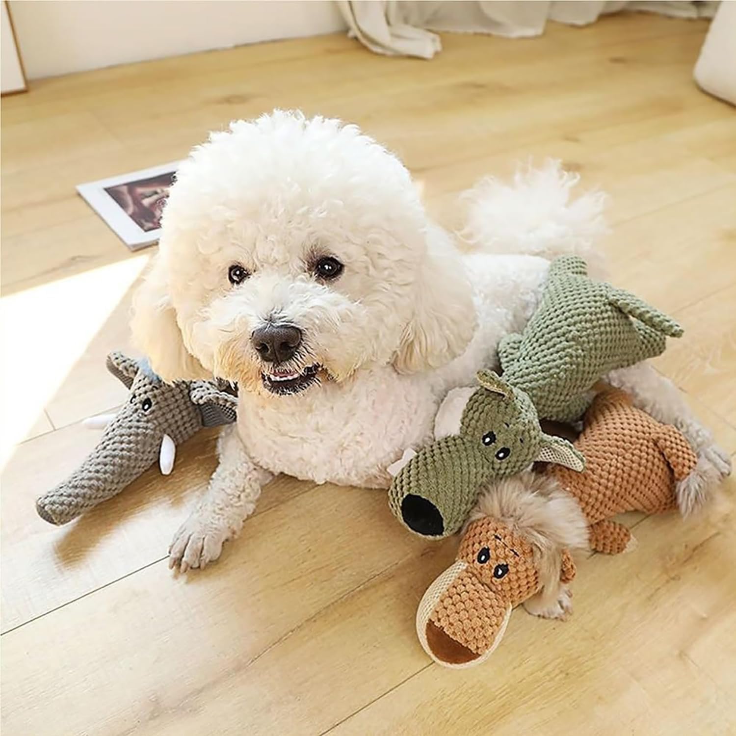 Invincible Pet Chew Animal Toy for Heavy Chewers Durable Design