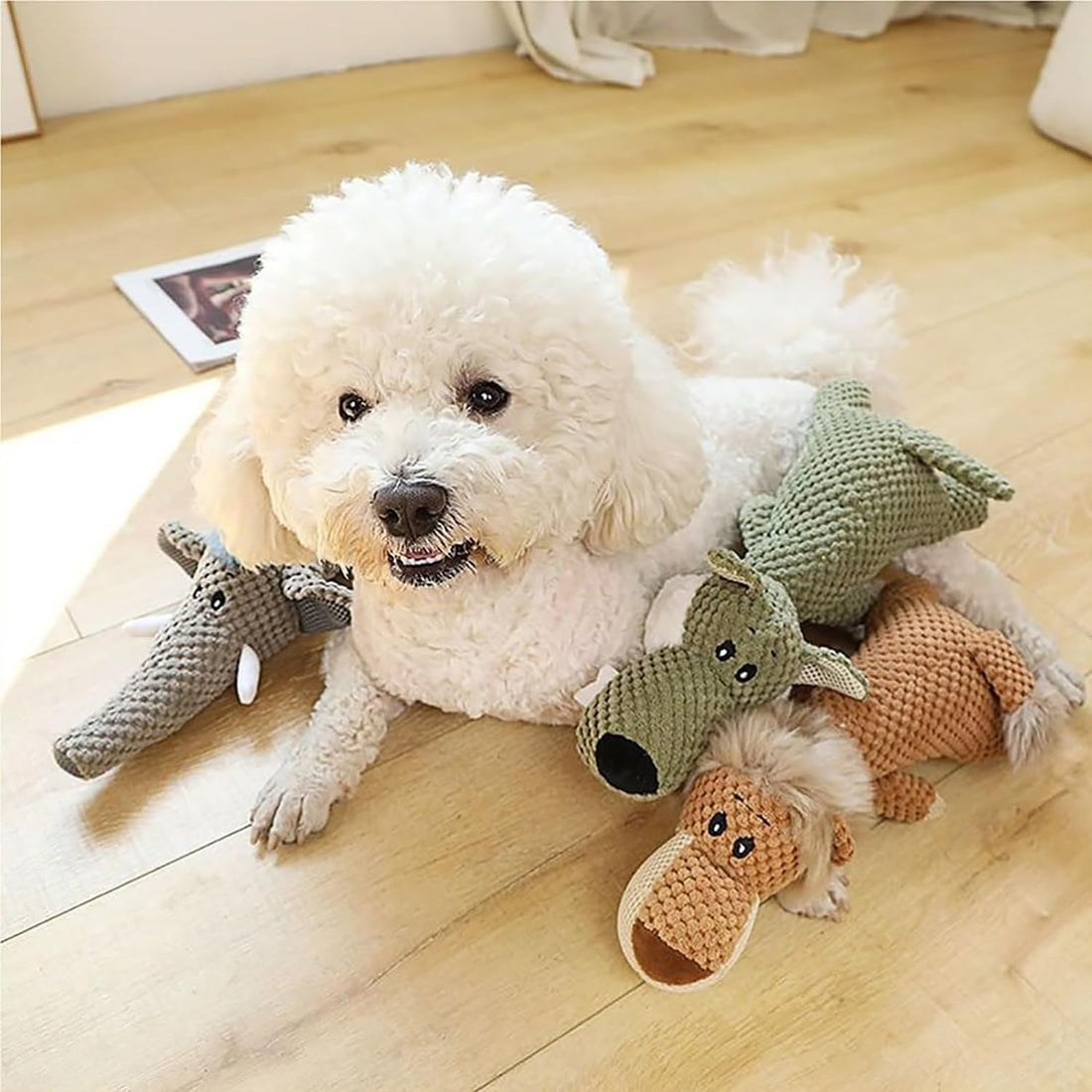 Invincible Pet Chew Animal Toy for Heavy Chewers Durable Design
