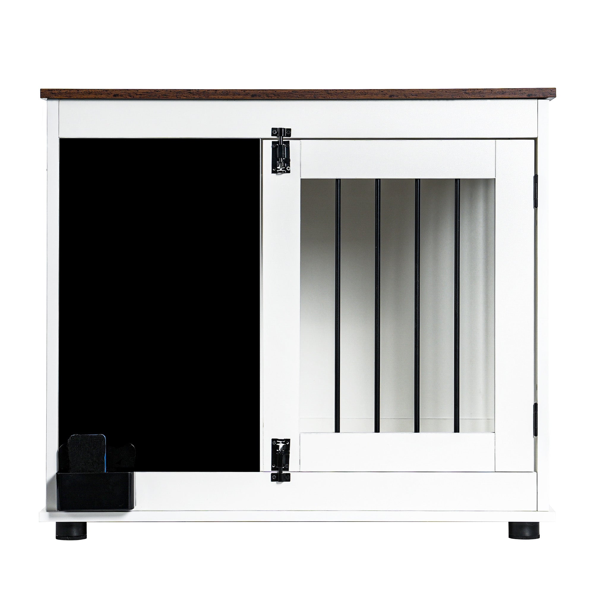 Doodle Wooden Dog Cage Furniture Two Doors White Heavy Duty
