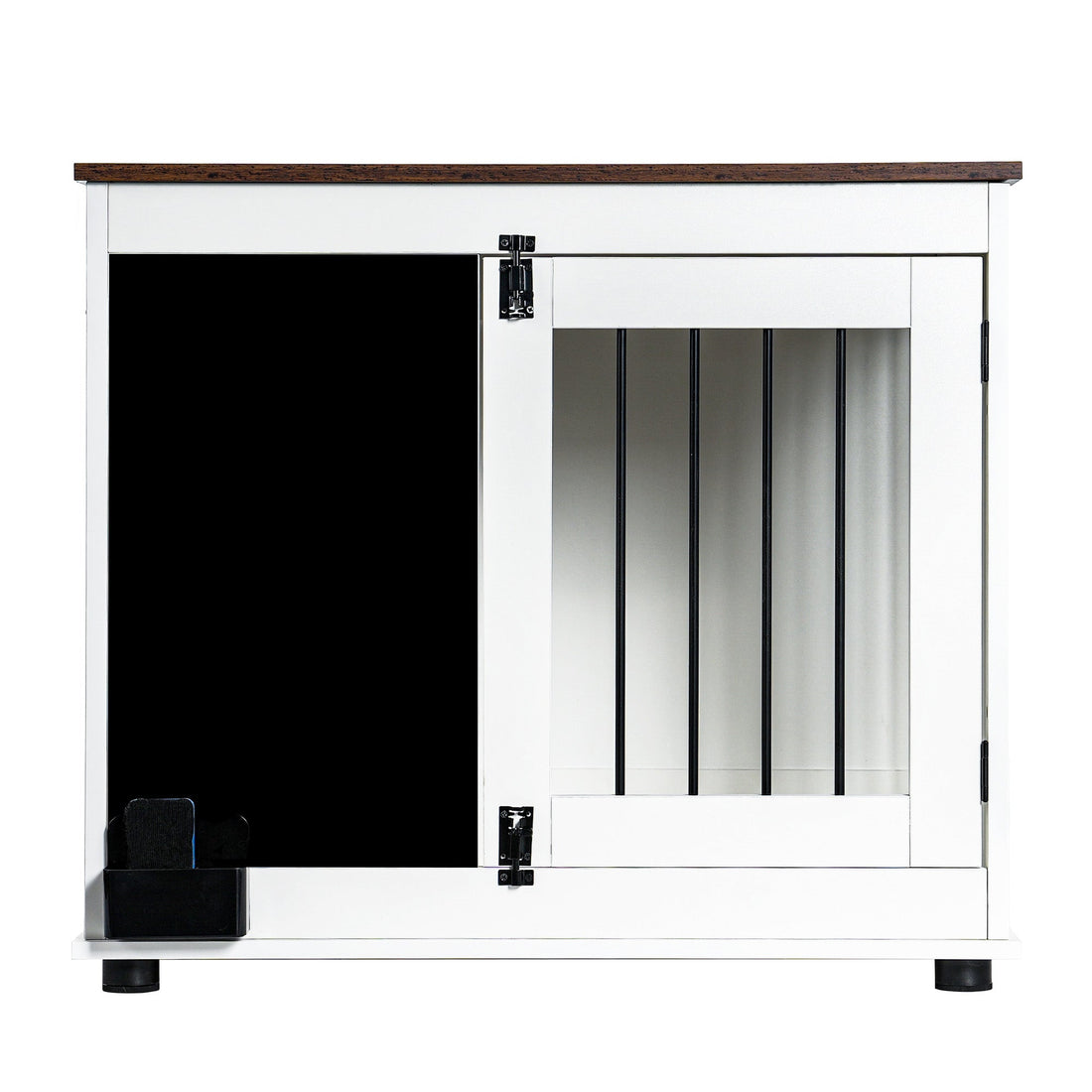 Doodle Wooden Dog Cage Furniture Two Doors White Heavy Duty