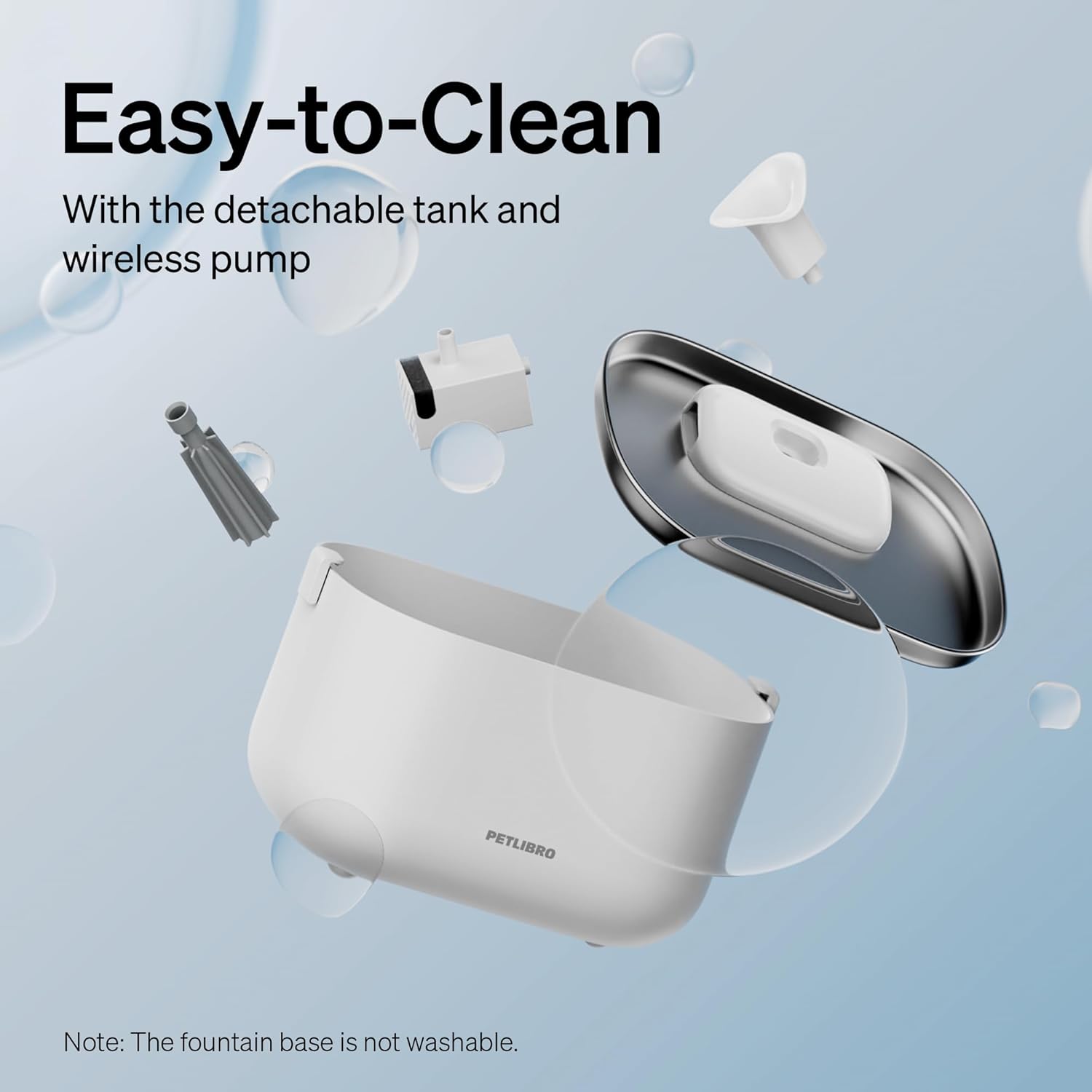 Dockstream Wireless Water Pump App Cat Fountain Smart Stainless Steel