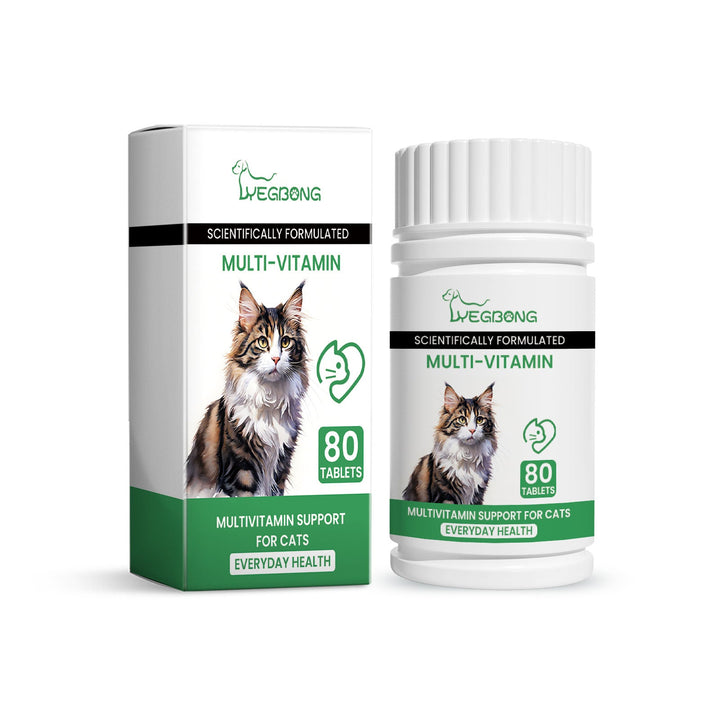 Cat Multivitamin Tablets Support Micronutrient Nutrition Health Daily Supplement