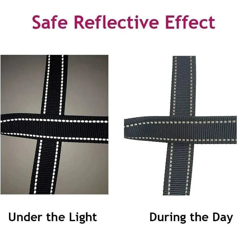 Reflective Pet Leash – Adjustable Polyester Lead Strap