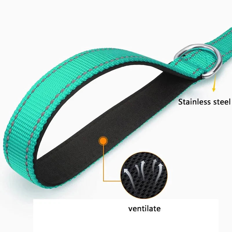 Reflective Pet Leash – Adjustable Polyester Lead Strap
