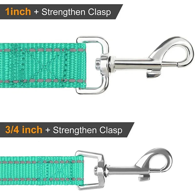 Reflective Pet Leash – Adjustable Polyester Lead Strap